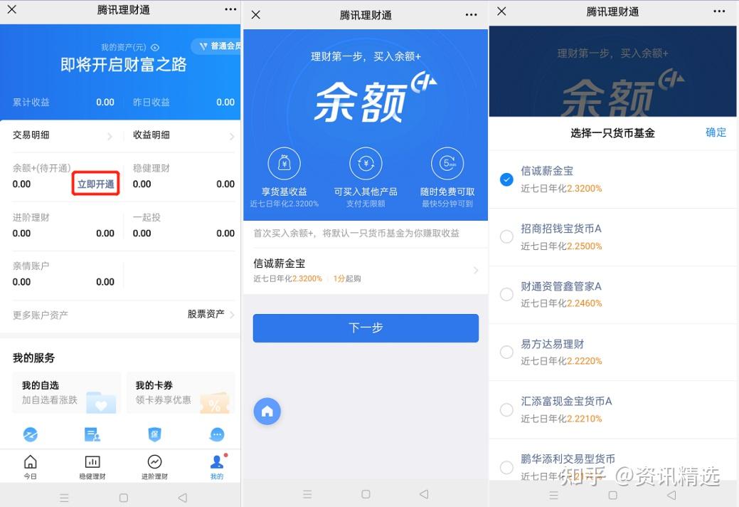 腾讯理财通(腾讯理财通一万元一天收益多少)